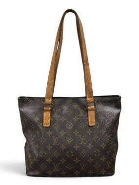 Louis Vuitton Monogram & Vachetta Leather Cabas Piano Tote Bag